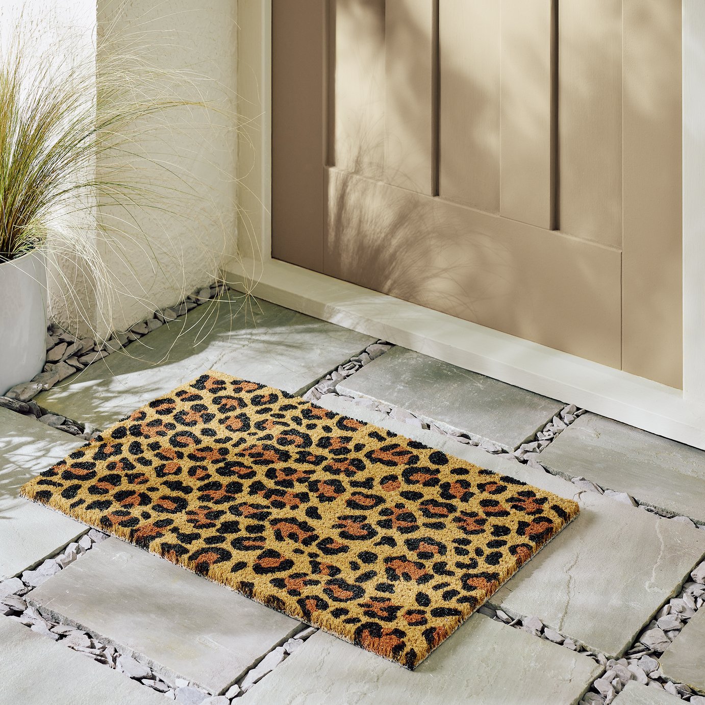 Argos Home Leopard Coir Doormat - 40x60cm