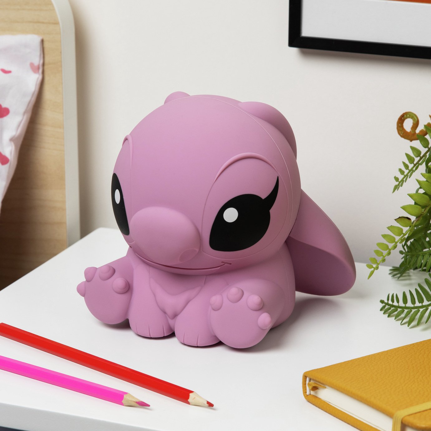 Lilo & Stitch Angel SquishyGlo Silicone Desk Lamp - Pink