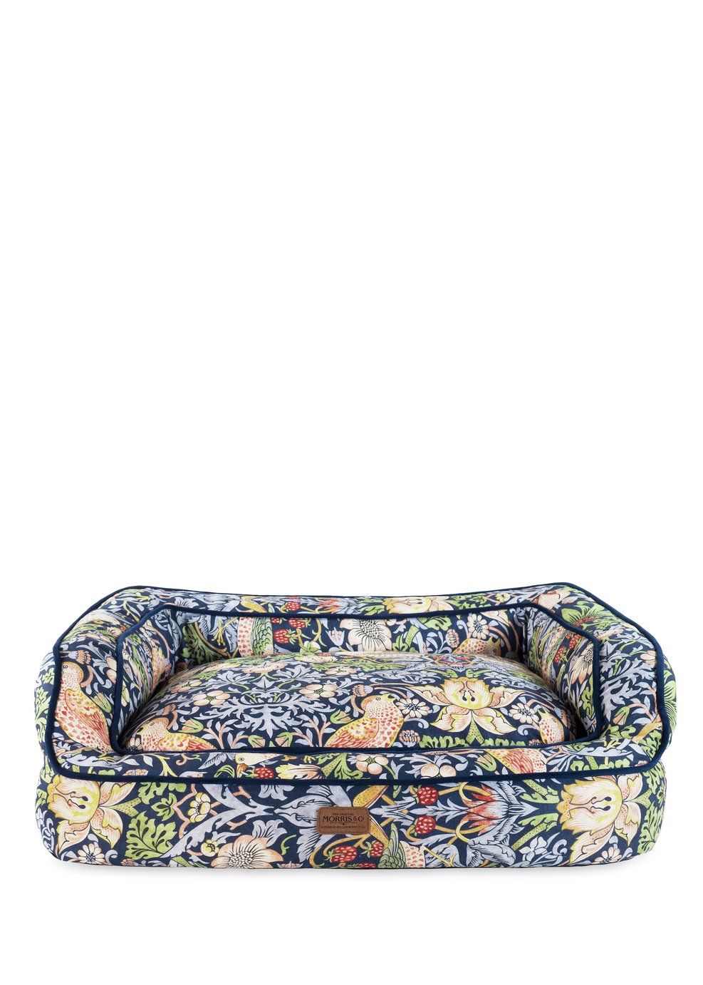 Morris & Co Strawberry Thief Print Pet Sofa - Large
