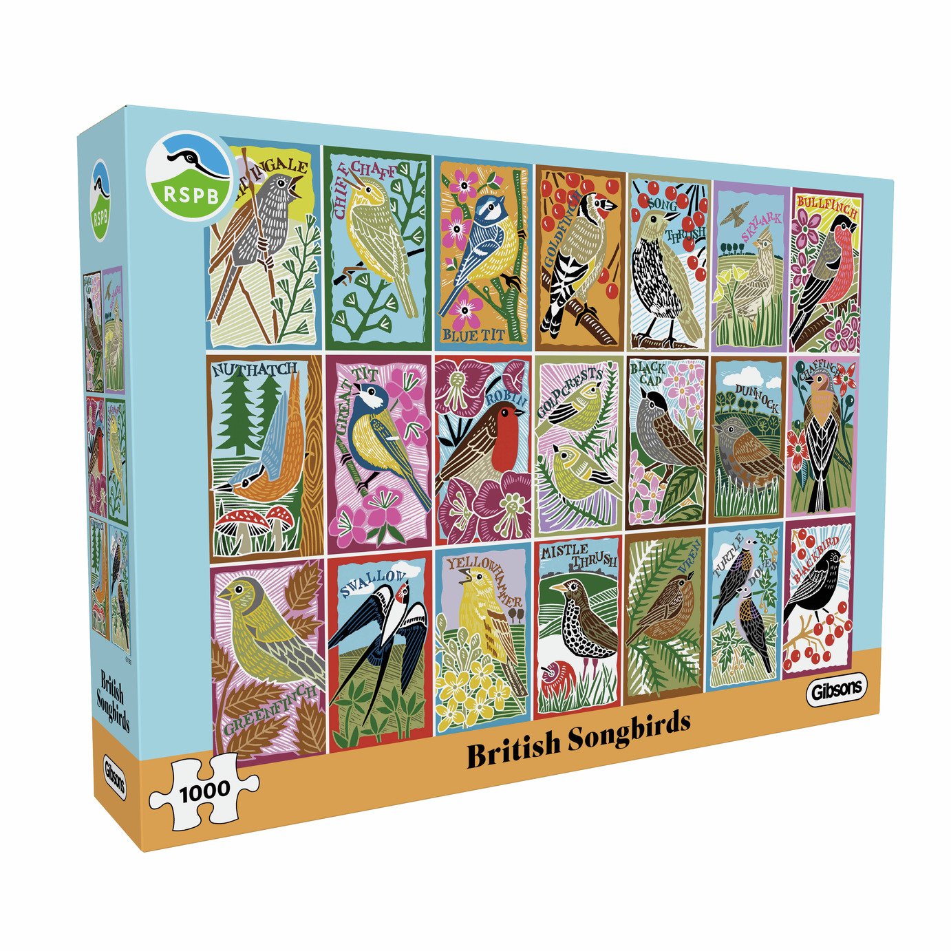 RSPB British Songbirds 1000 Piece Adult Jigsaw Puzzle 
