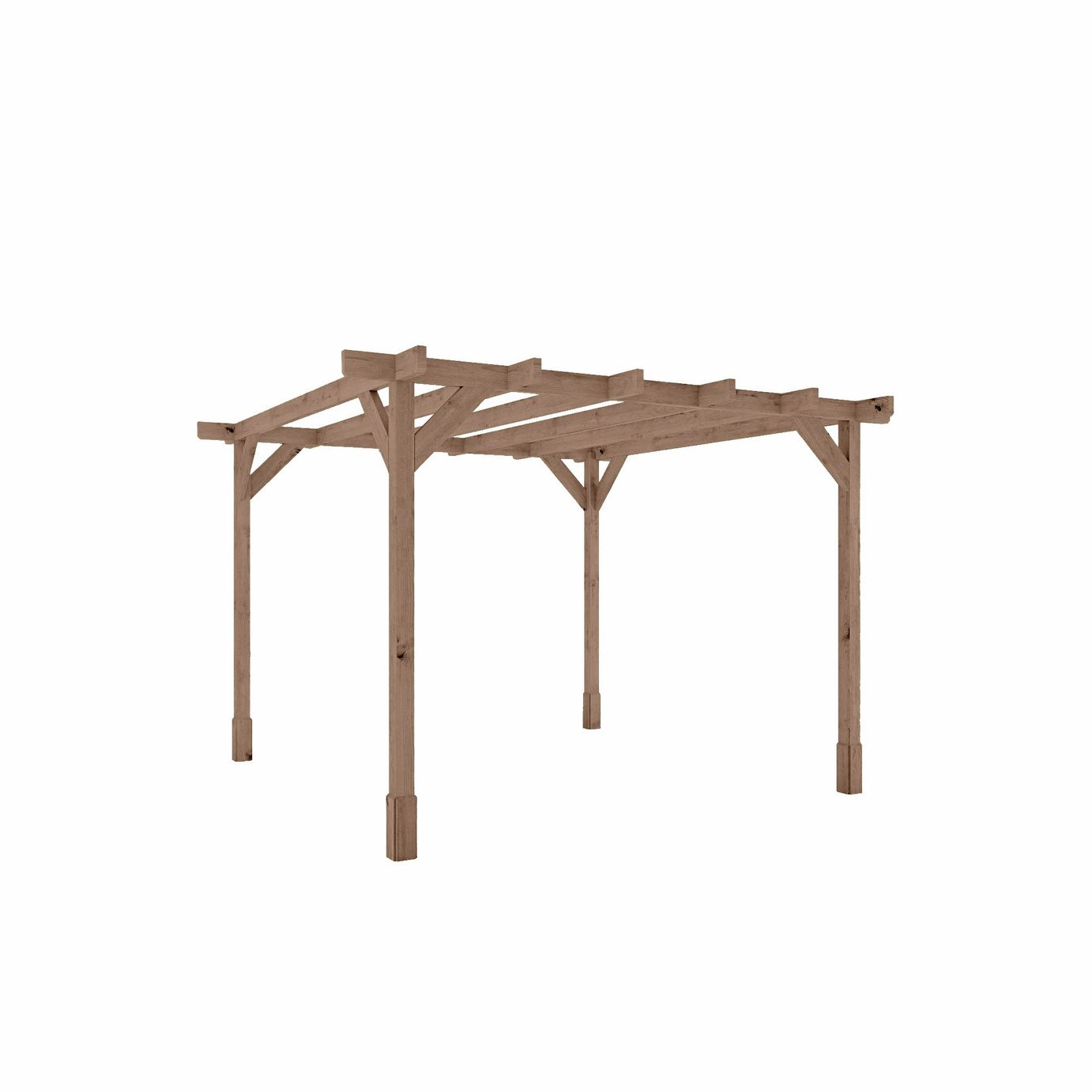 Mercia Traditional Garden Pergola - 10 x 10ft
