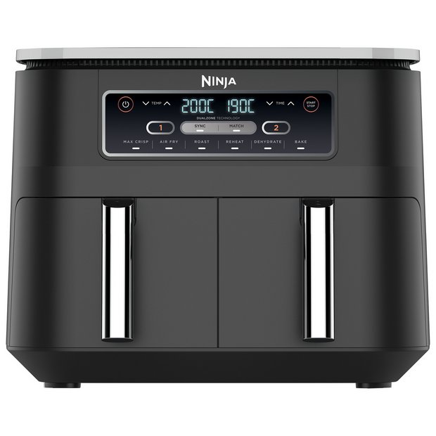 Buy Ninja 7.6L Foodi Dual Zone Air Fryer and Dehydrator AF300UK | Air fryers and fryers | Argos