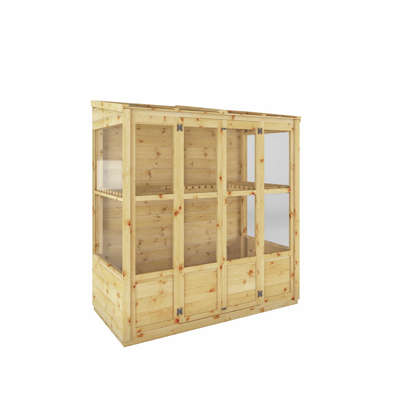 Mercia Clear Window Tall Wall Greenhouse - 6 x 3ft