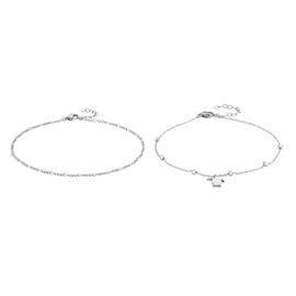 State of Mine Stainless Steel Beach Anklet - Set of 2