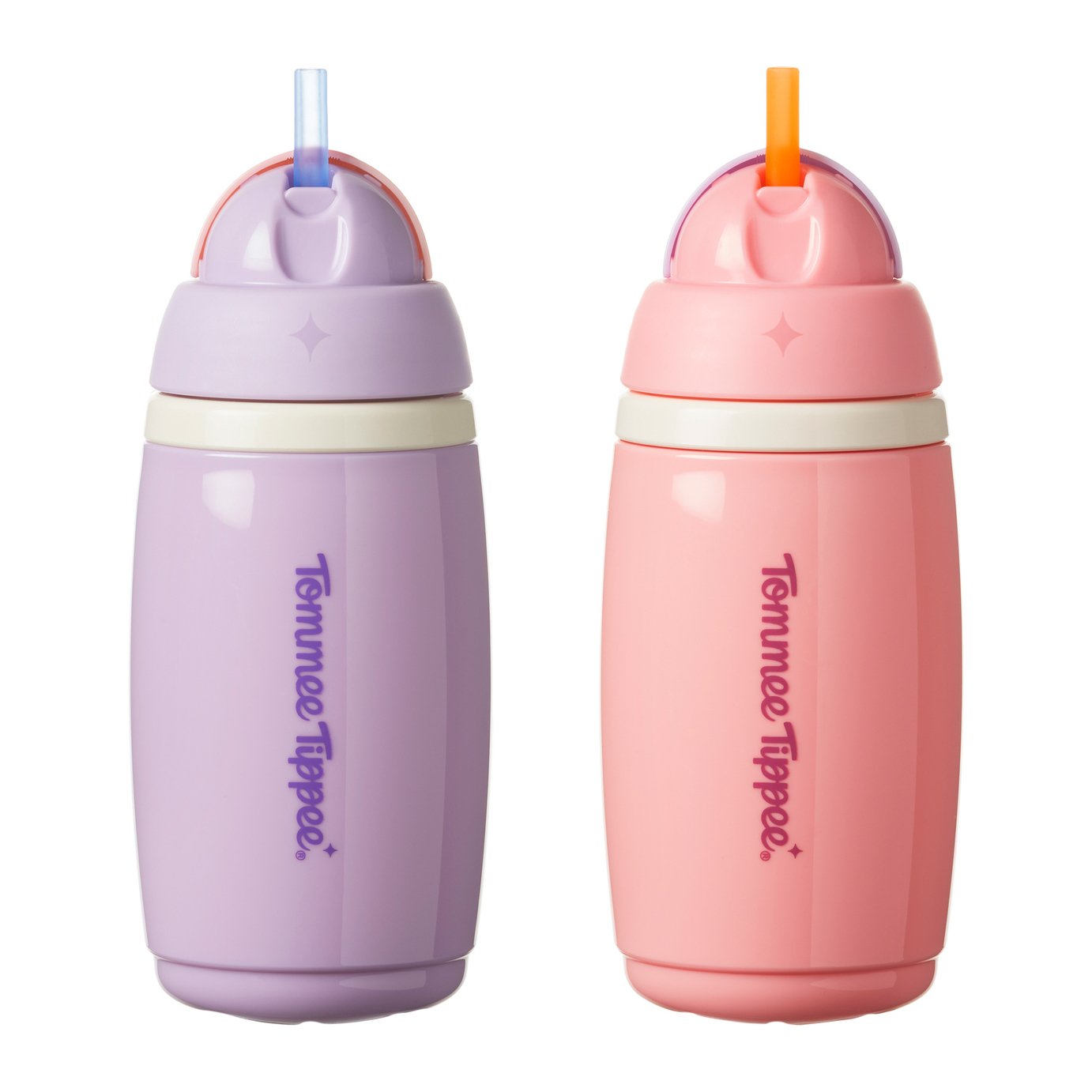 Tommee Tippee Insulated Active Straw Cup Toddler Bottle x2
