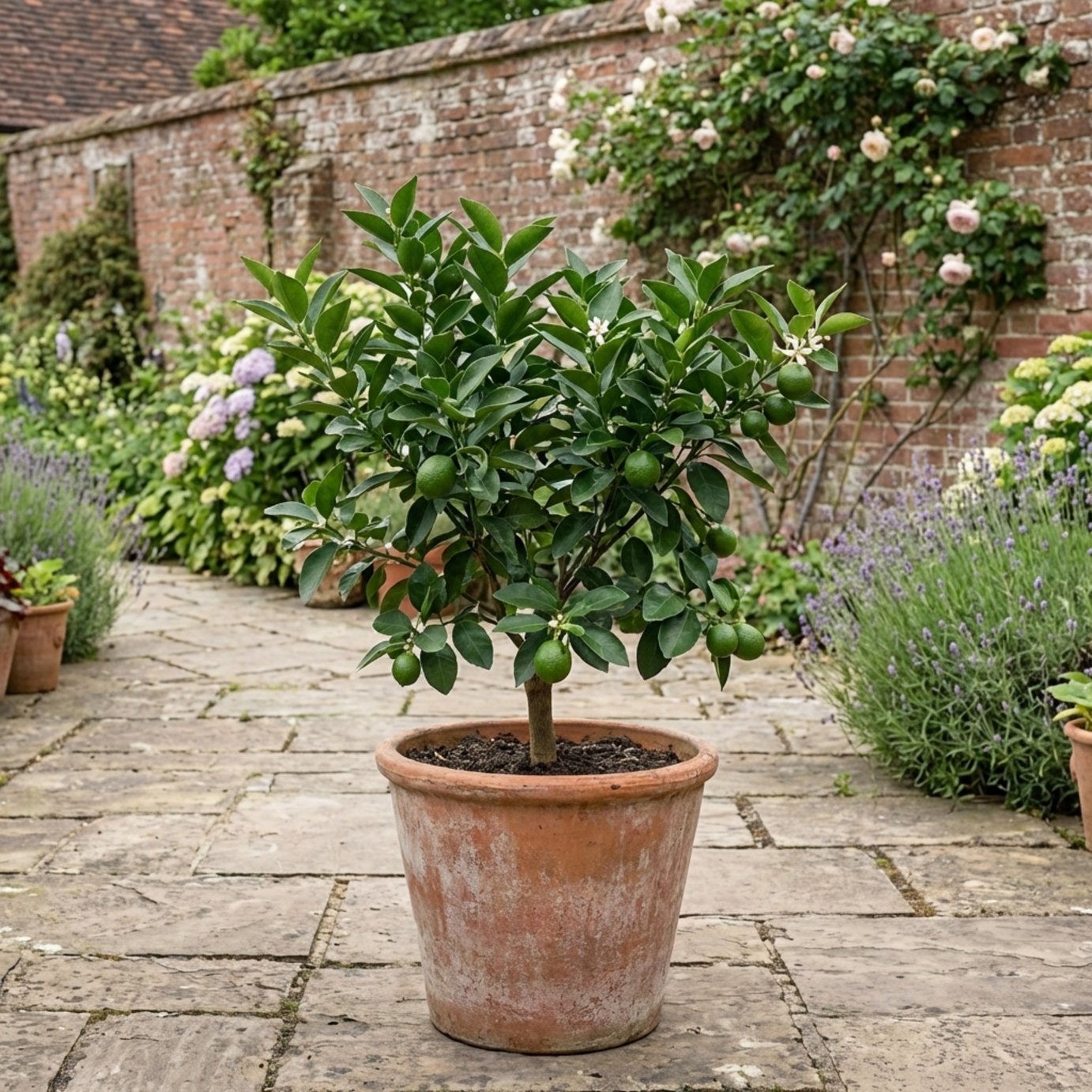 Accelopack Mini Green Lime 80cm White Flowering Citrus Plant