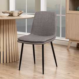 Furniture To Go Becca Pair of Fabric Dining Chairs - Beige