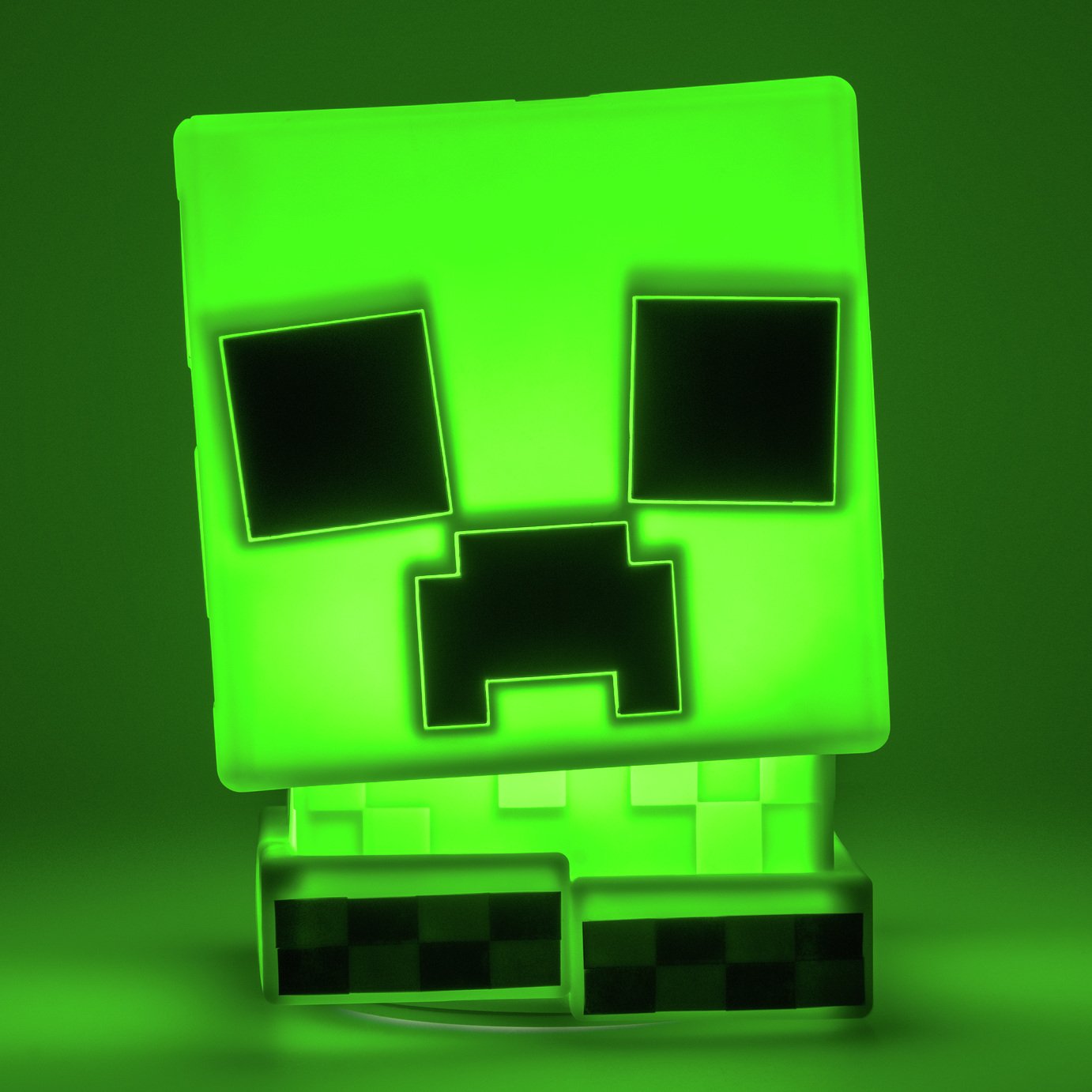 Minecraft Creeper SquishyGlo Silicone Desk Lamp - Green