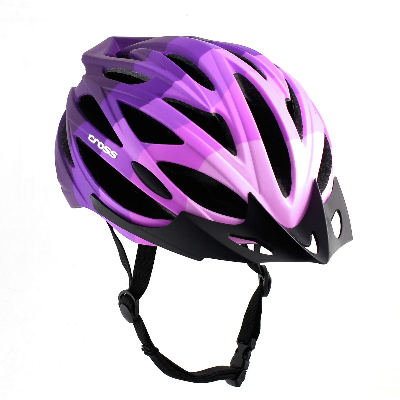 Cross 58-61cm Adults Bike Helmet - Purple