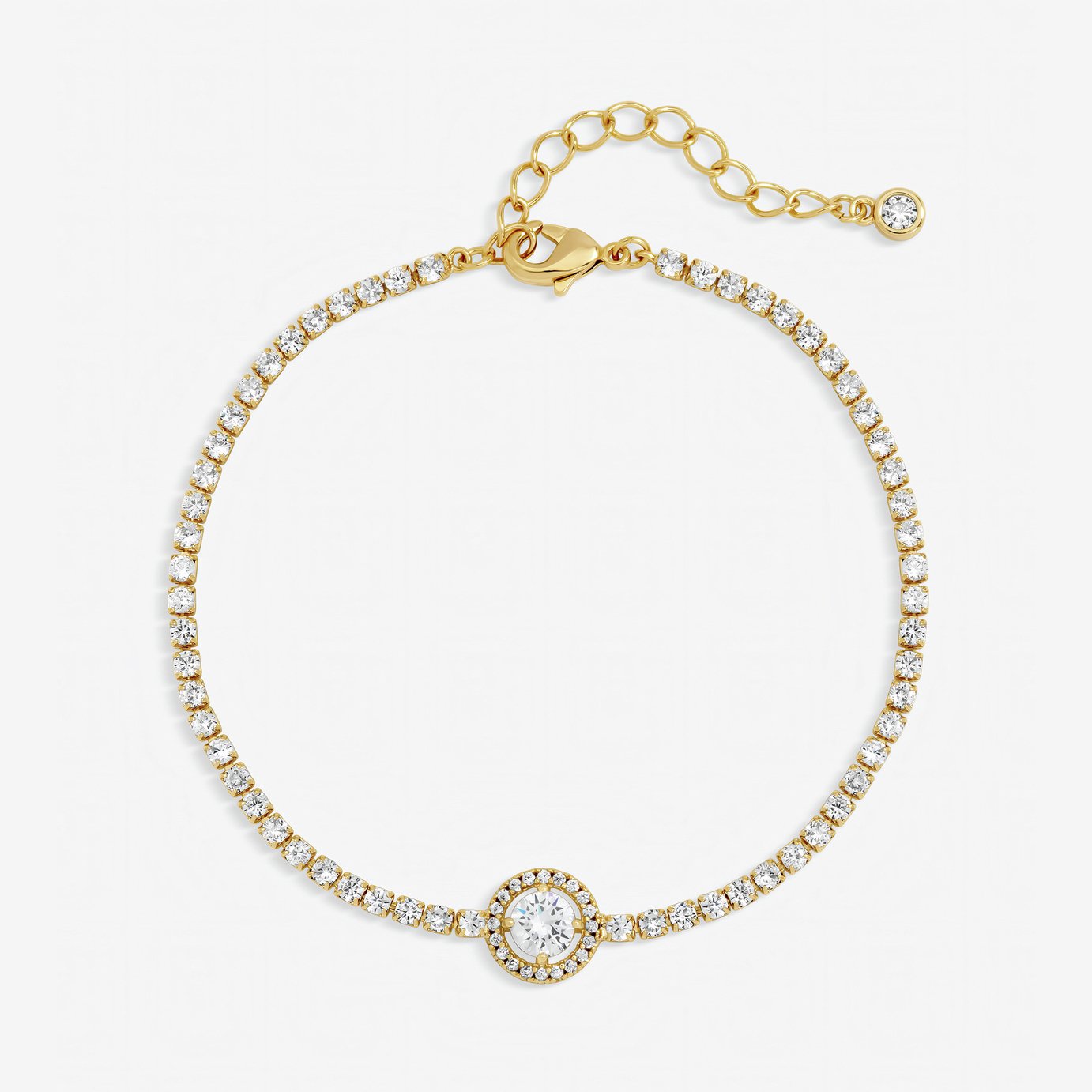 Jon Richard Gold Plated Crystal Stone Bracelet