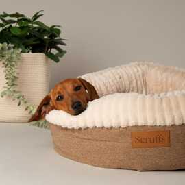 Scruffs Ellen Tan Donut Dog Bed - Extra Large