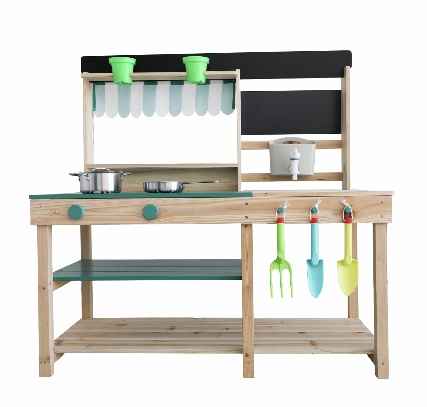 Chad Valley Large Wooden Toy Mud Kitchen