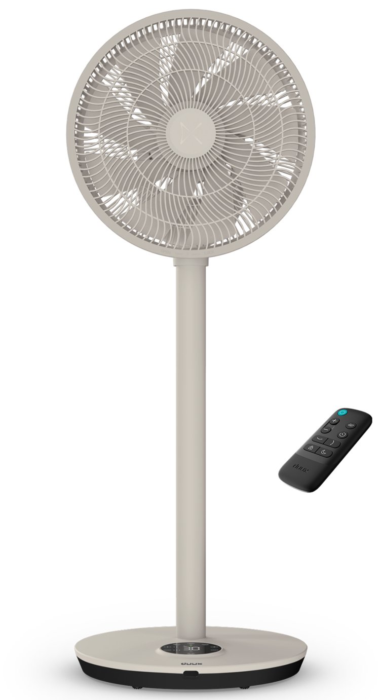 Duux Whisper Flex 2 Sandstone Pedestal Fan - 13 inch