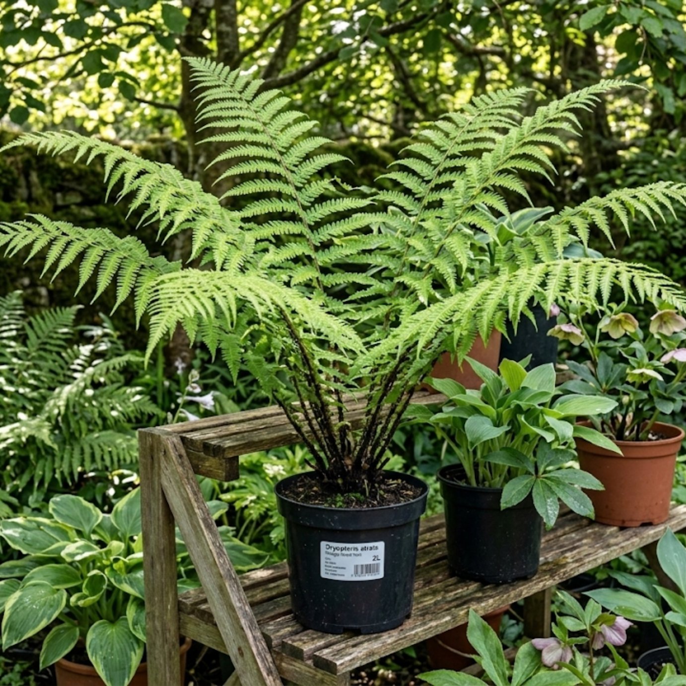 Accelopack Wood Fern Dryopteris Atrata 120cm Green Plant