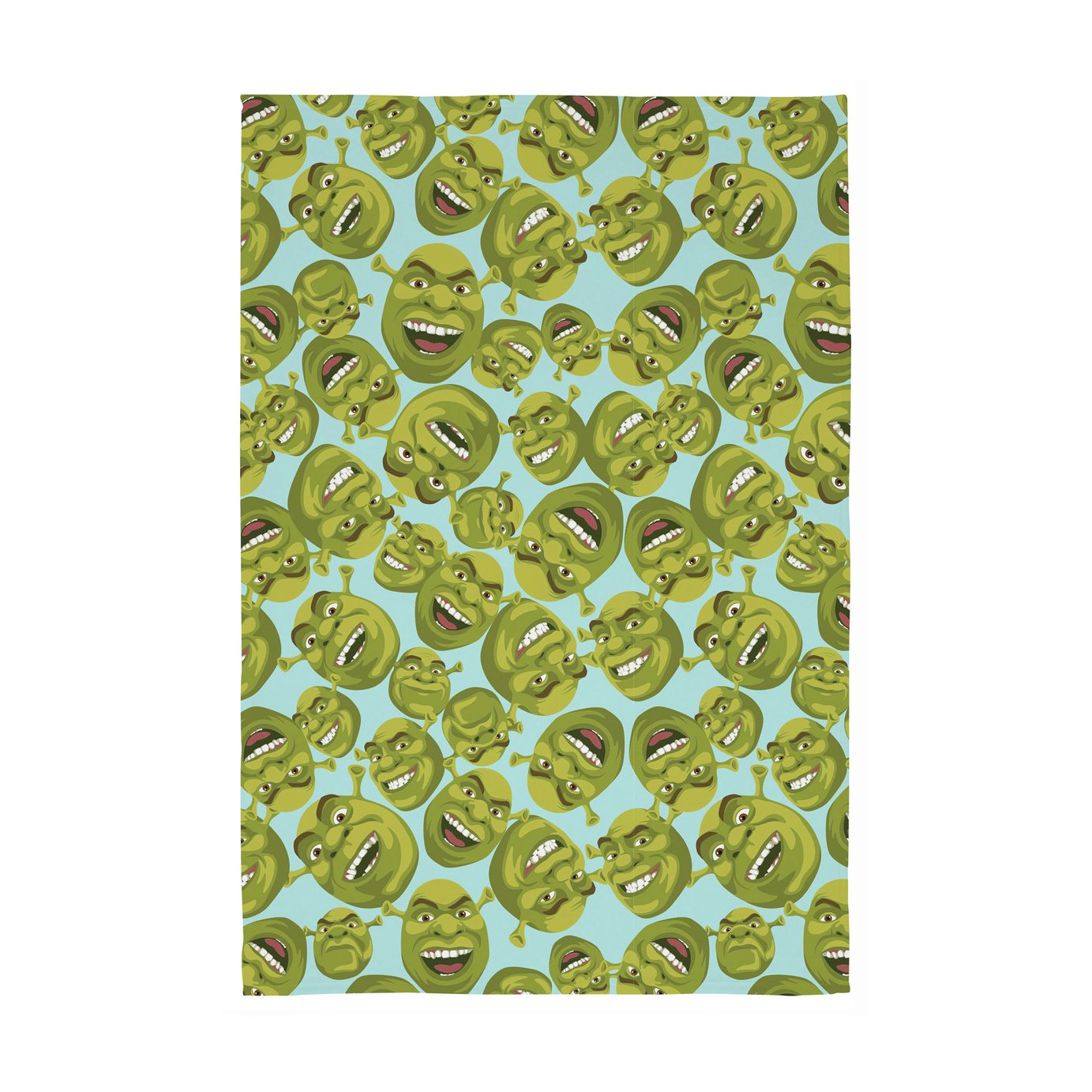 Shrek Face Fleece Throw - Green - 150x100cm