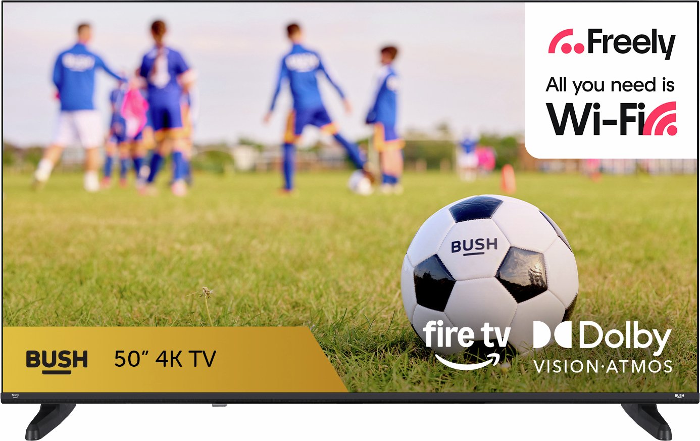 Bush 50 Inch 50USF26 Smart 4K UHD HDR Freely TV 