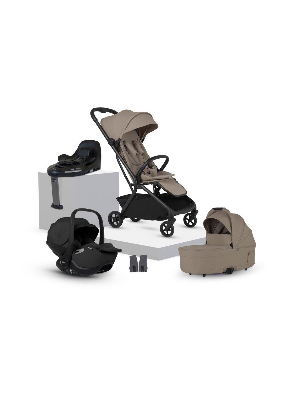 Silver Cross Nia Compact Travel System - Champagne