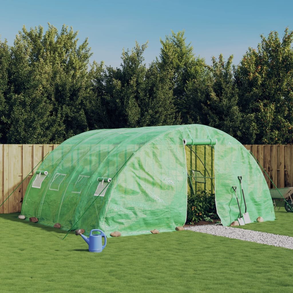 Walplus Greenhouse with Frame 20 M² - Green - 500 x 400 x 229 cm