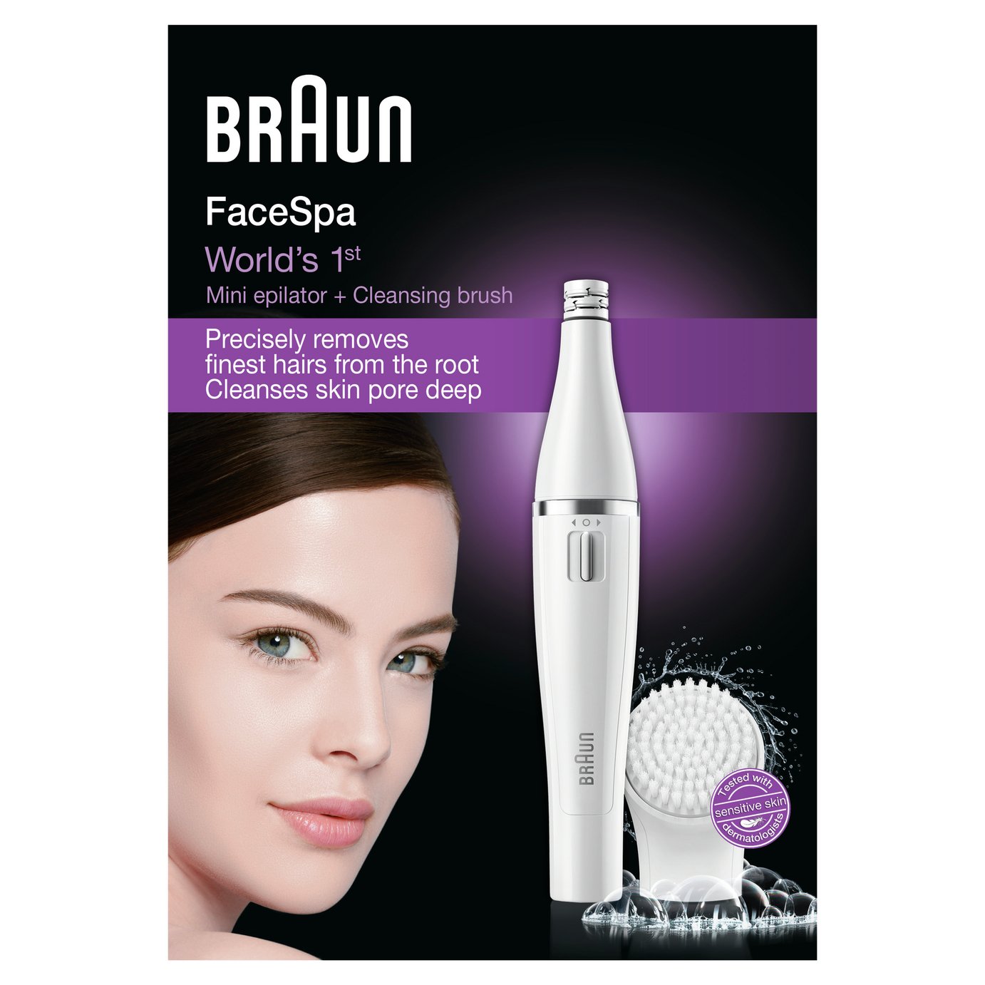 Braun FaceSpa 810 Facial Epilator and Cleansing Brush