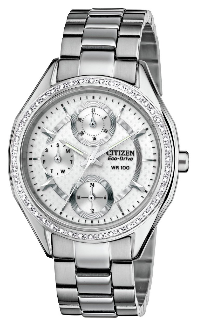 Citizen Ladies Eco-Drive Multi Dial Stone Set Bracelet Watch