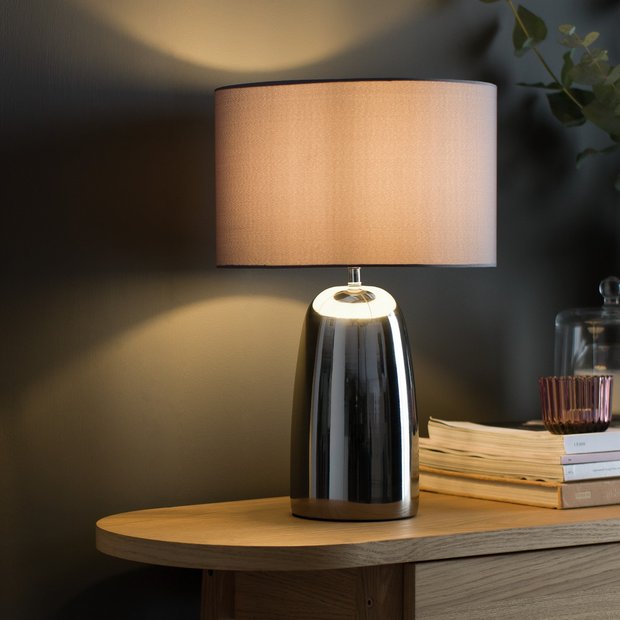 Argos grey hot sale table lamp