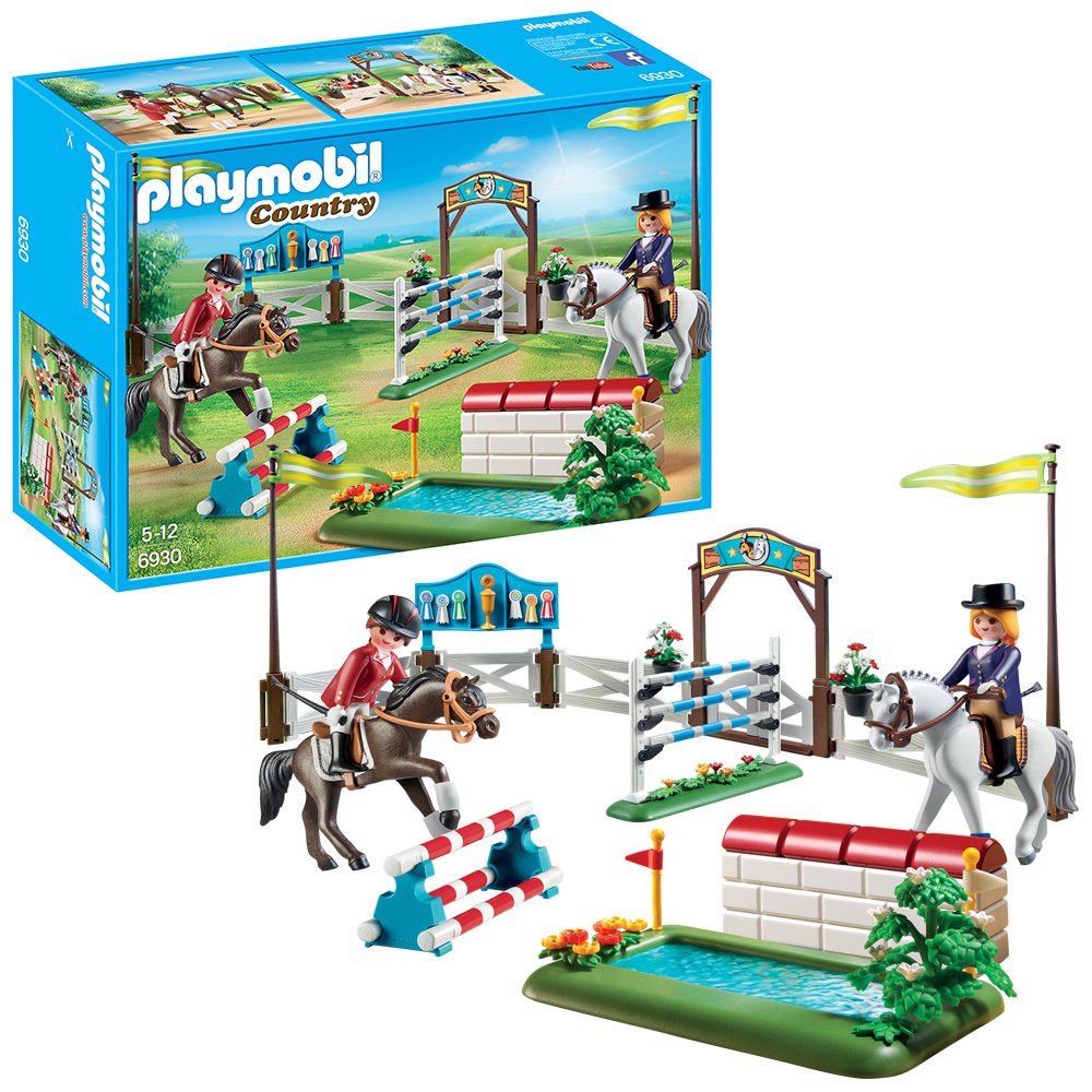 playmobil horse jumping set