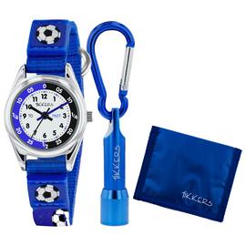 Tikkers Kids Blue Football Watch Set