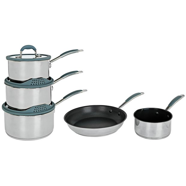 Buy Tefal Ingenio Emotion 5 Piece Stainless Steel Pan Set, Pan sets