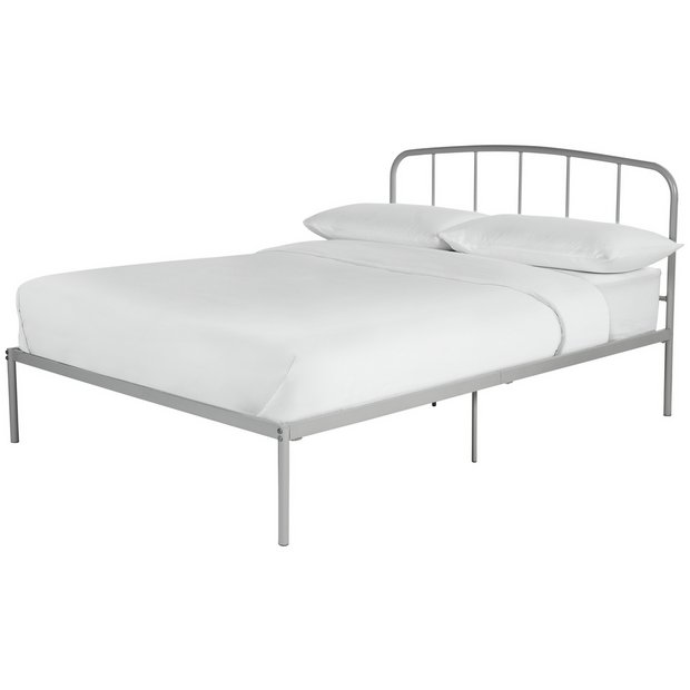 Buy Habitat Freja Double Metal Bed Frame - Silver | Bed frames | Argos
