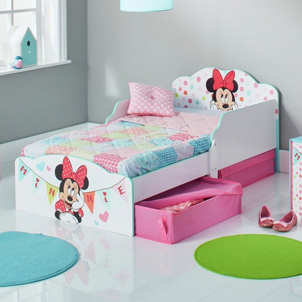Buy Minnie Mouse Toddler Bed With Drawers Kids Beds Argos