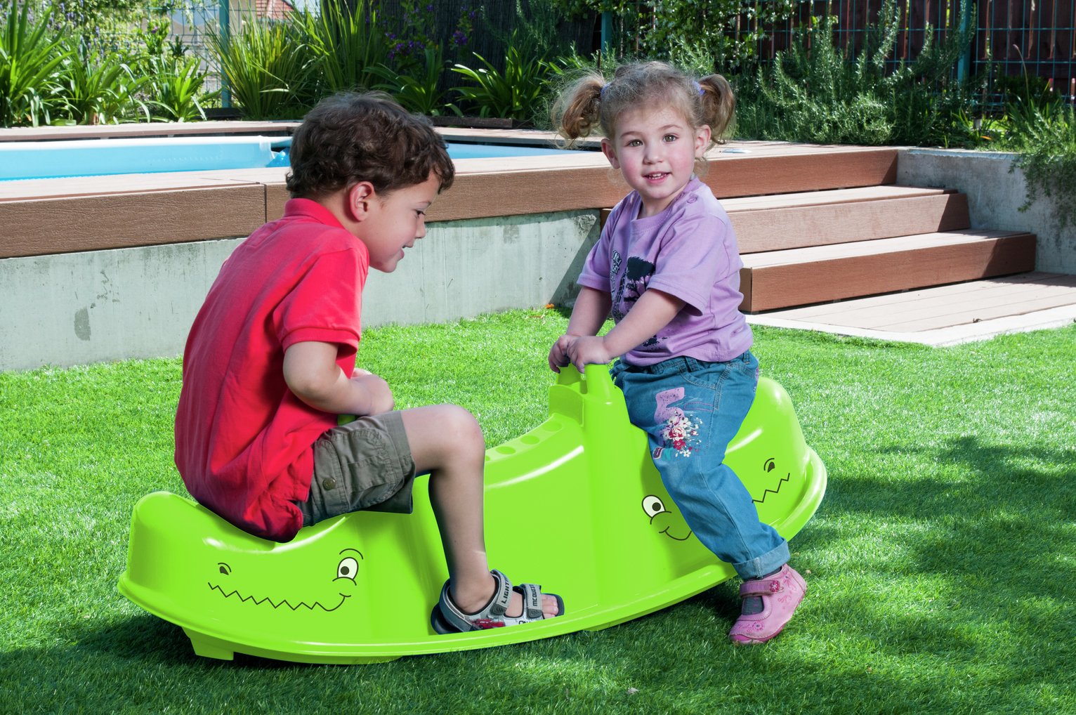 Chad Valley Green Crocodile Rocker