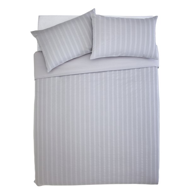 Buy Sainsbury S Home 300tc Grey Waffle Bedding Set Superking