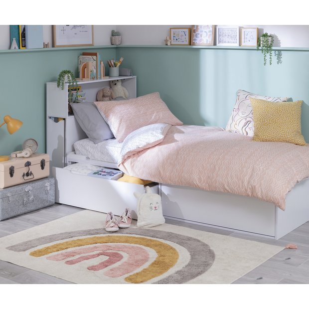 Buy Habitat Lloyd Cabin Bed Frame & Storage Headboard - White | Kids beds | Argos