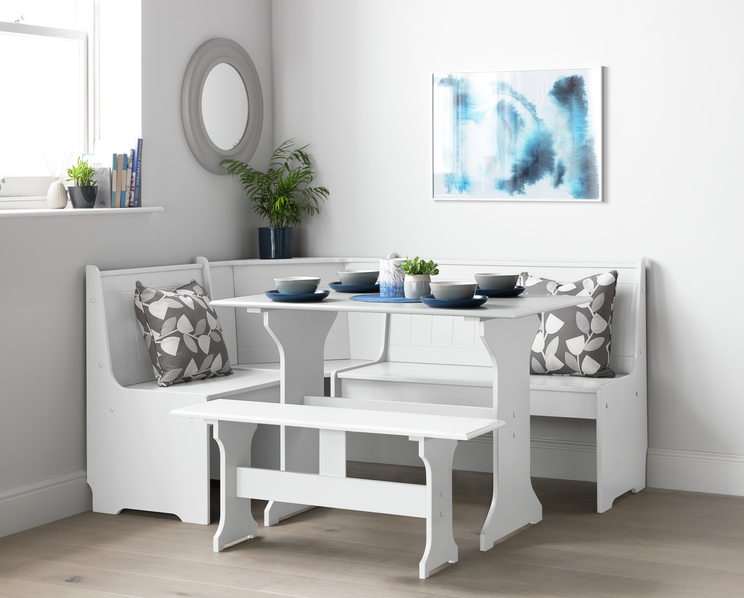 Argos Home Haversham Corner Dining Table & 1 Bench