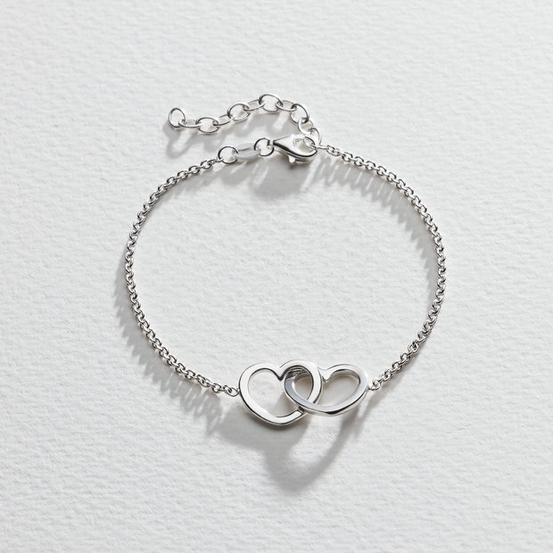 Solid silver deals bracelets argos