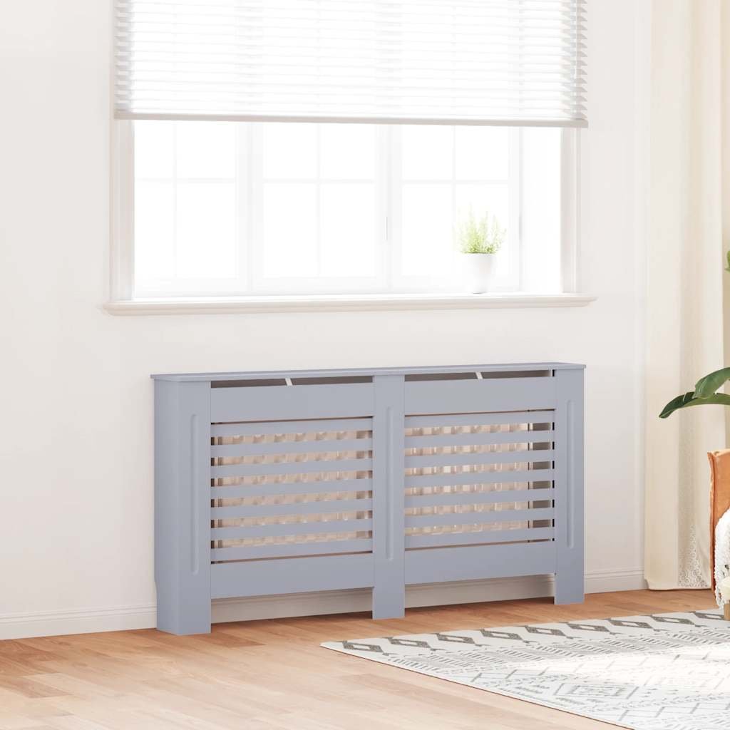 Walplus MDF Radiator Cover - Anthracite - 152 x 19 x 81.5 cm