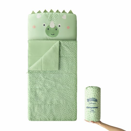 Silentnight 400 GSM Kids Envelope Sleepover Bag - Dinosaur