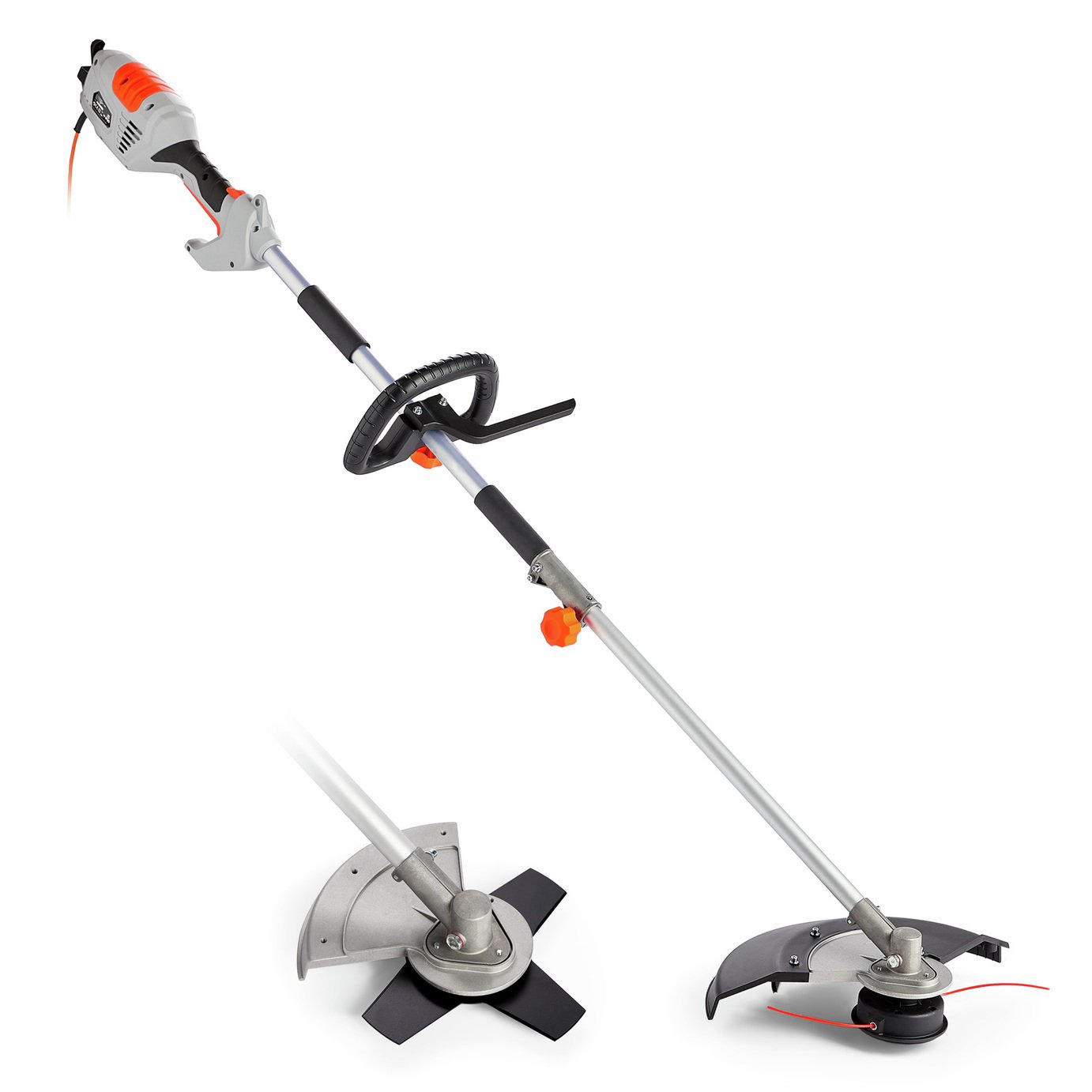 VonHaus 23cm Corded Grass Trimmer and Brush Cutter - 1000W