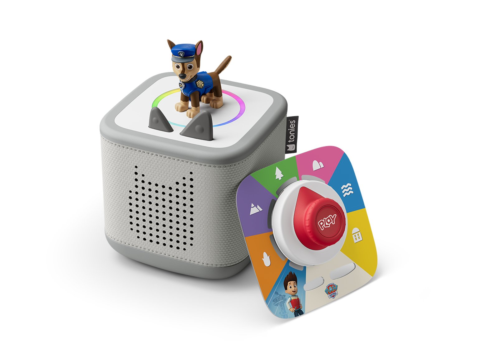 tonies Grey Toniebox 2 with Paw Patrol Chase Tonie