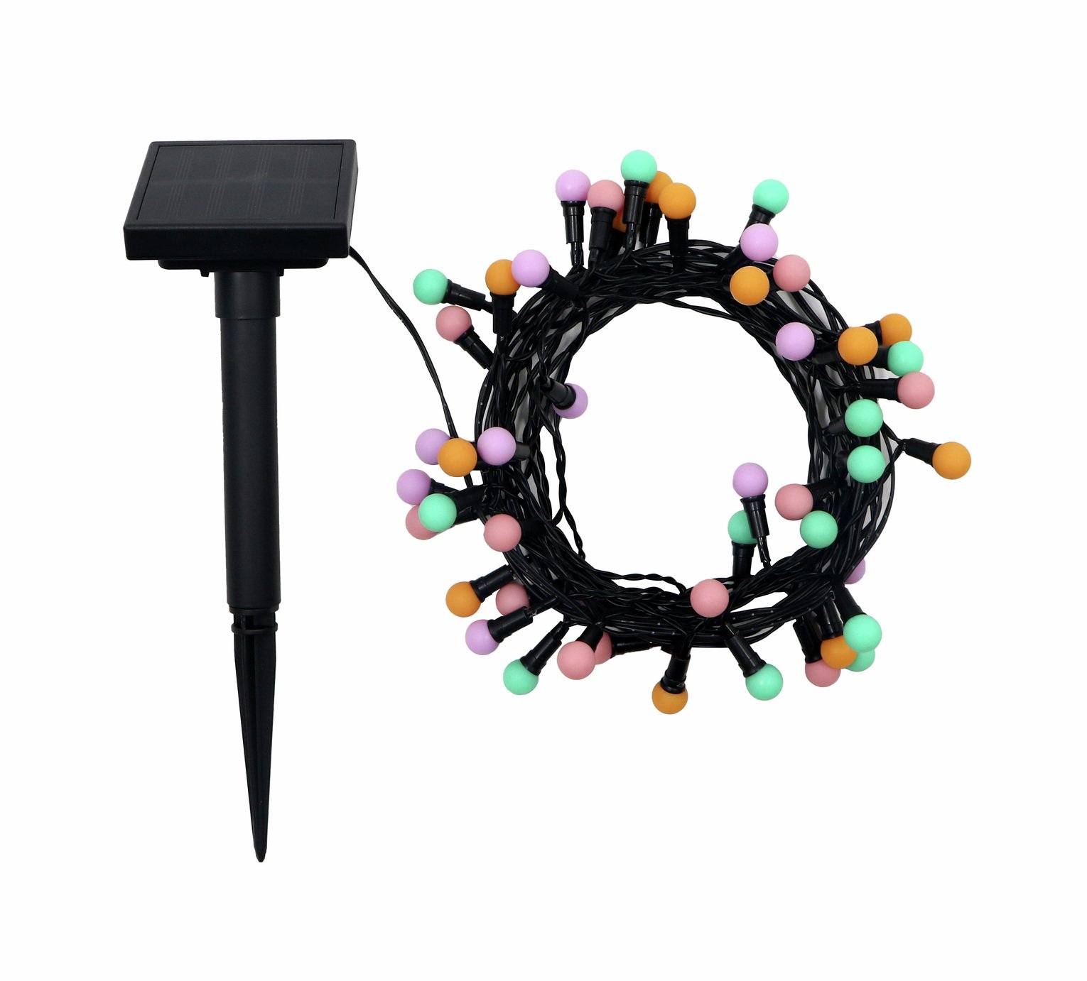 Argos Home 50 LED Solar String Lights - White