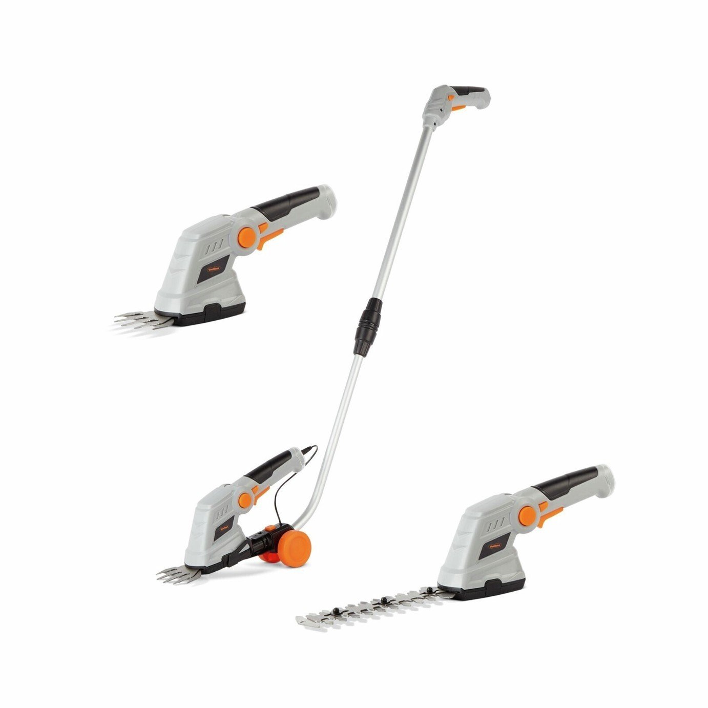 VonHaus 17cm Cordless Grass and Hedge Trimmer - 7.2V