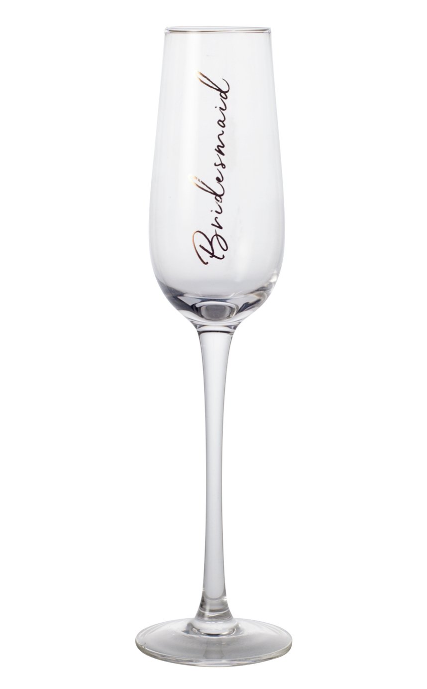 bridesmaid champagne glasses
