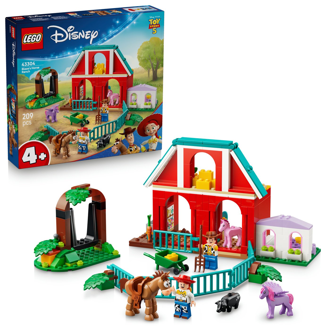LEGO Disney and Pixar Toy Story 5 Blaze's Horse Ranch 43304