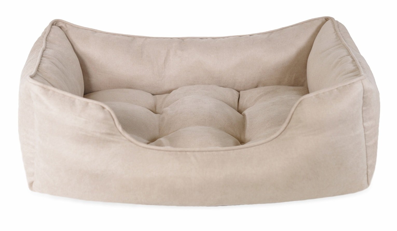 Rosewood Pet Thin Twill Box Bed Beige - Large