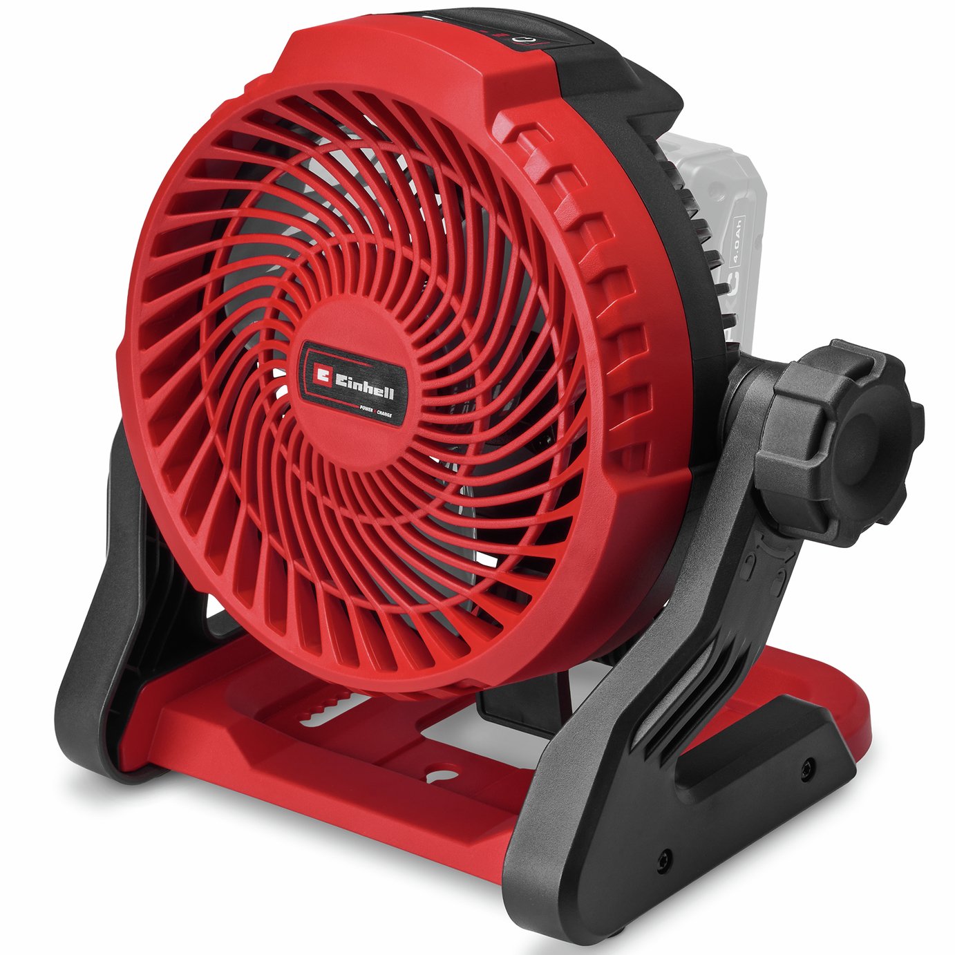 Einhell GE-CF 18/2200 Li-Solo Red and Black Desk Fan - 7 Inch