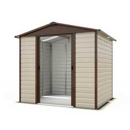 Yardmaster Metal Apex Shiplap Garden Shed - 8x6ft