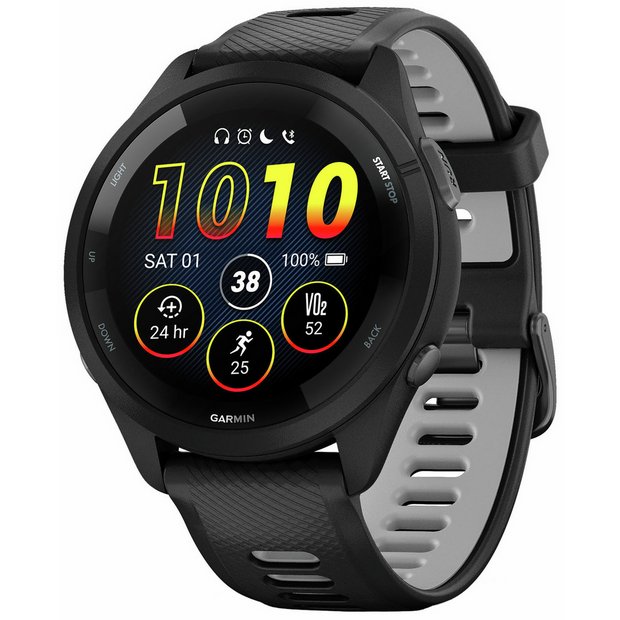 Buy Garmin Forerunner 265 46mm Running Smart Watch - Black/Grey
