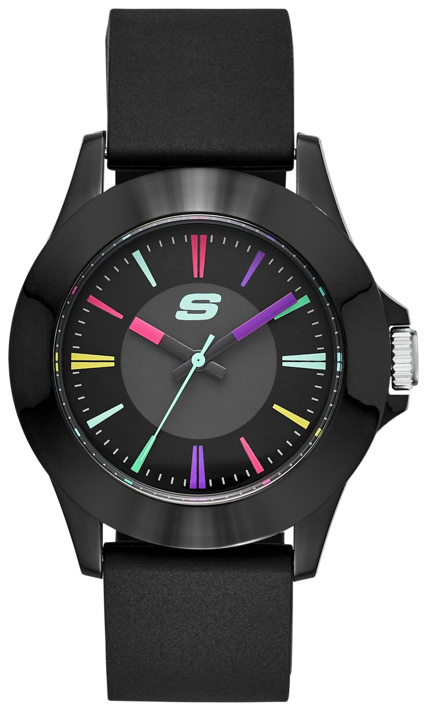 Skechers Rosencrans Black Silicone Strap Analogue Watch