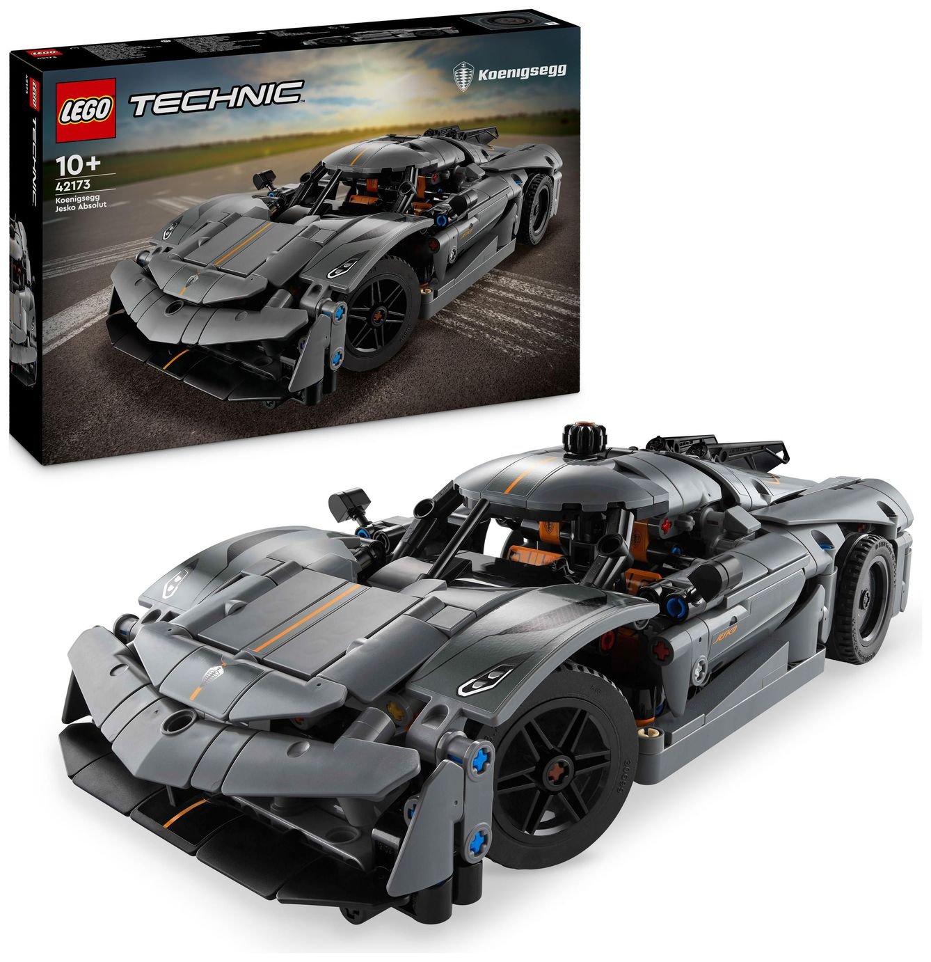 LEGO Technic Koenigsegg Jesko Absolut Grey Hypercar 42173