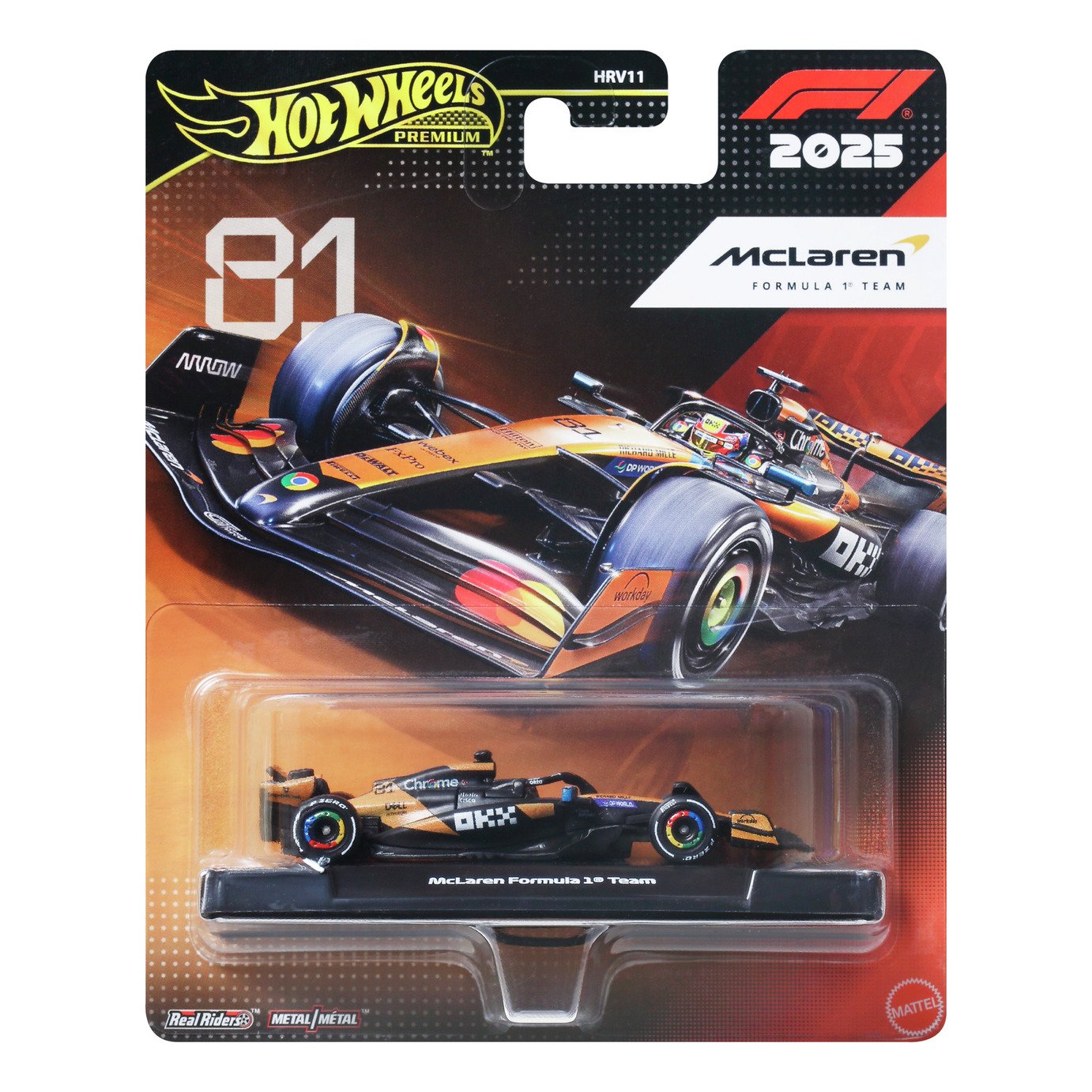 Hot Wheels F1 Collectable Oscar Piastri Styled Toy Car
